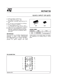 Datasheet HCF4071B производства STMicroelectronics